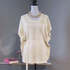 NEW Sonoma Knit Poncho w/ Drawstring Size L